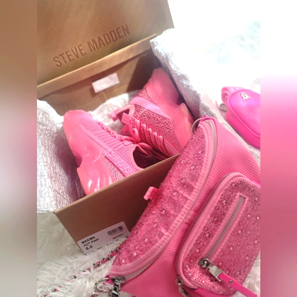 Steve Madden matching sneakers and bag